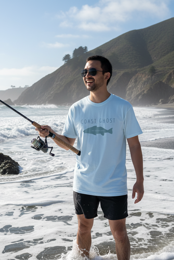 Coast Ghost-Corbina T-Shirt | Minimal Coastal Fishing Tee – KCS