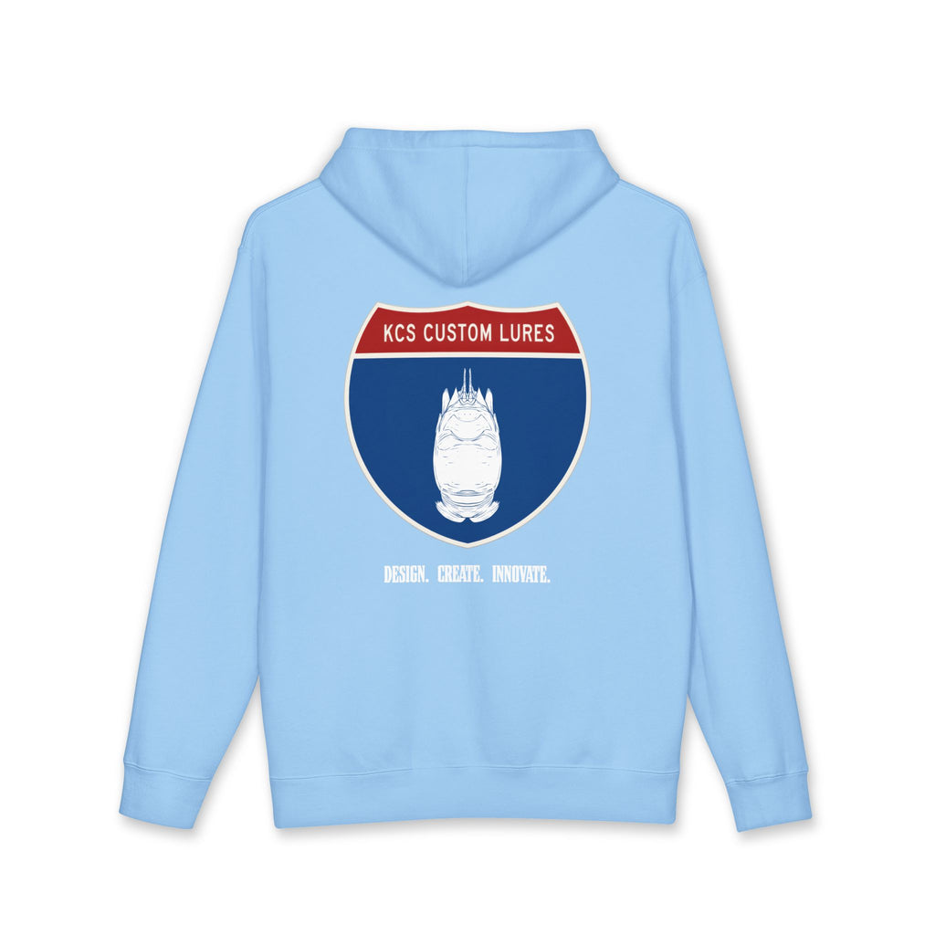 KCS Custom Lures Freeway Shield Hoodie | Fishing Logo Pullover